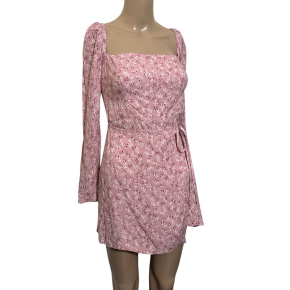 Reformation rosalie baby pink mini Dress - Picture 7 of 9
